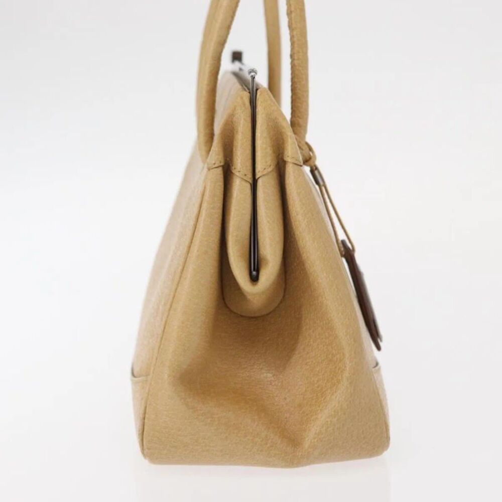 Gucci Vintage Leather Beige Leather Handbag - Picture 4 of 16